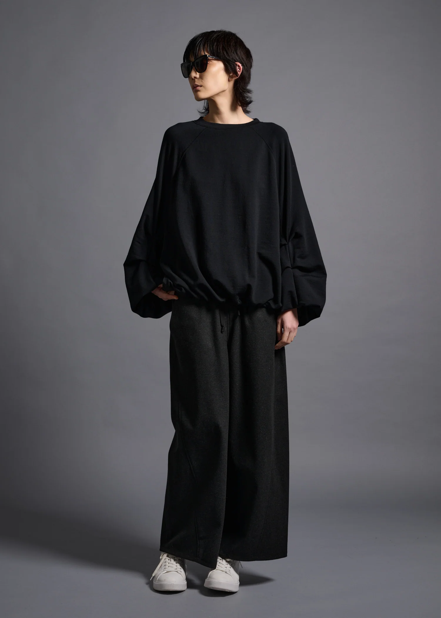 25 MERCY BARREL TROUSERS / SOFT FLANNEL JERSEY - C13 - Image 8