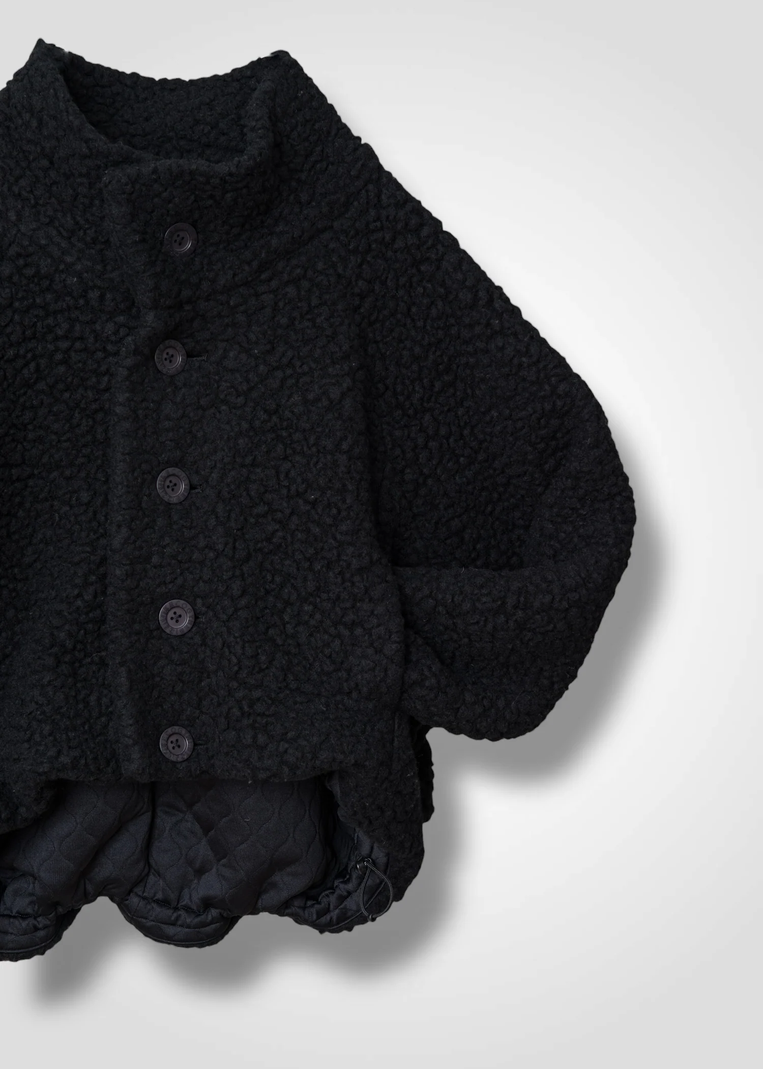 59 MILAN STAND COLLAR BLOUSON / WOOL AIRY LIGHT BOUCLE JERSEY - C13 - Image 6