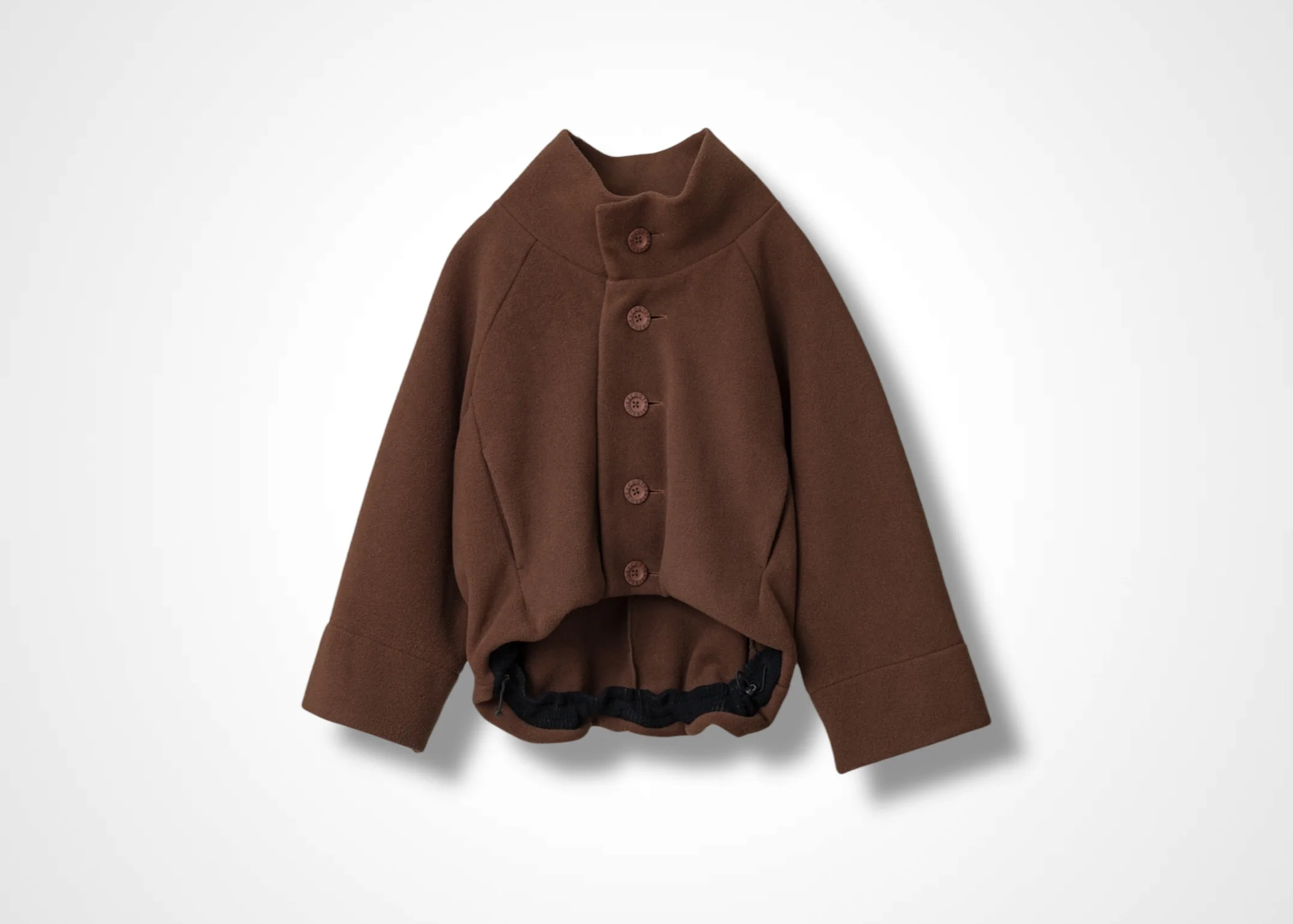 41 MILAN STAND COLLAR BLOUSON / WOOL BLENDED ITALIAN FLEECE - C13 - Image 9