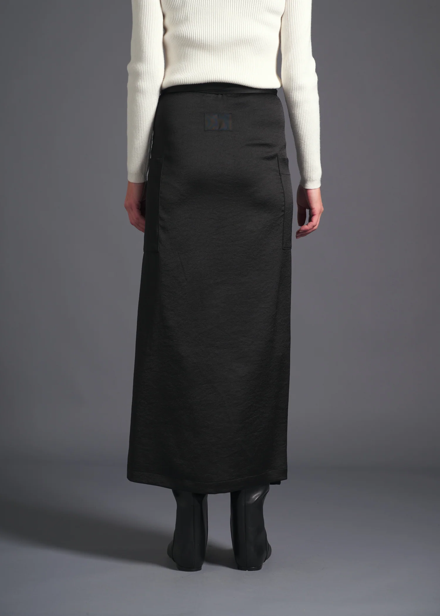 53 MINA DOUBLE WRAP SKIRT / ECO SATIN - C13 - Image 11