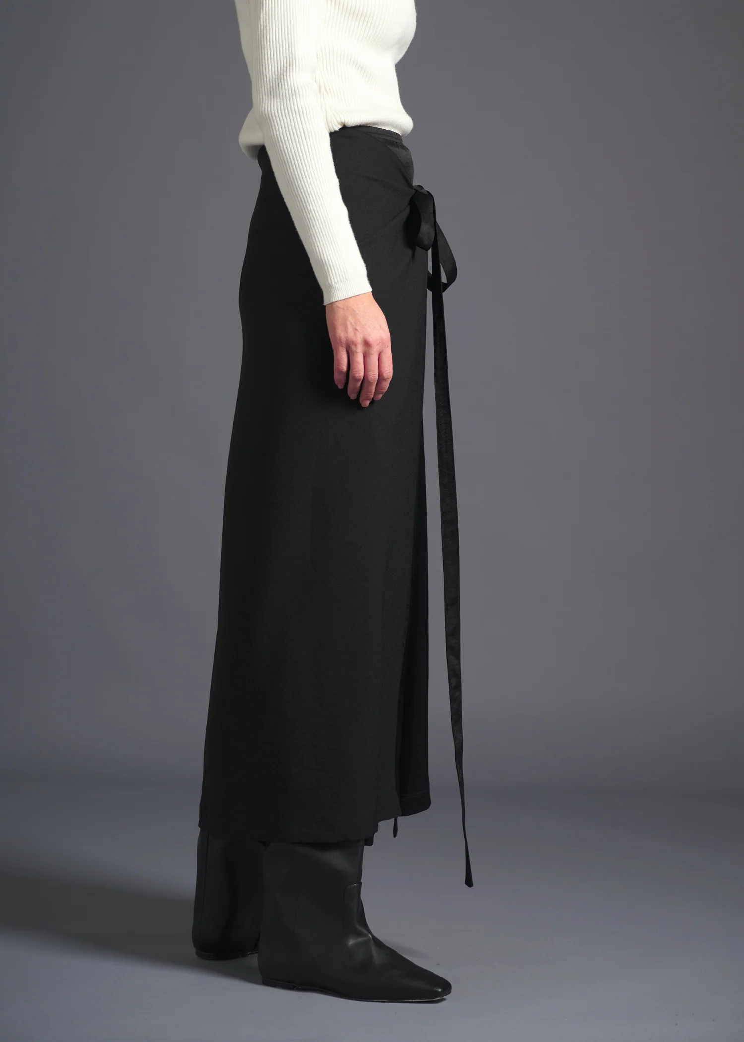 53 MINA DOUBLE WRAP SKIRT / ECO SATIN - C13 - Image 13