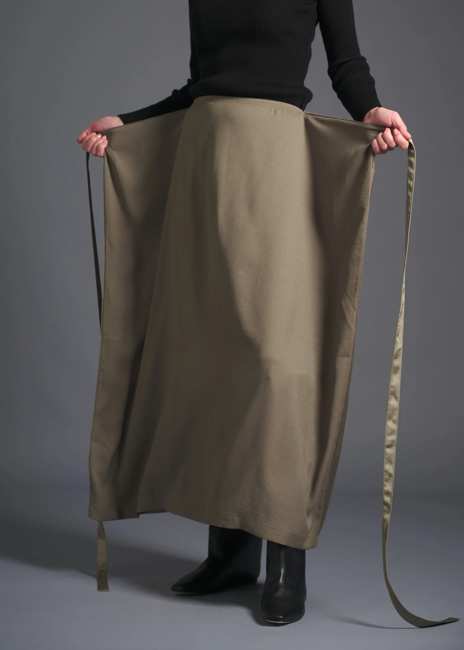 53 MINA DOUBLE WRAP SKIRT / ECO SATIN - C13 - Image 19