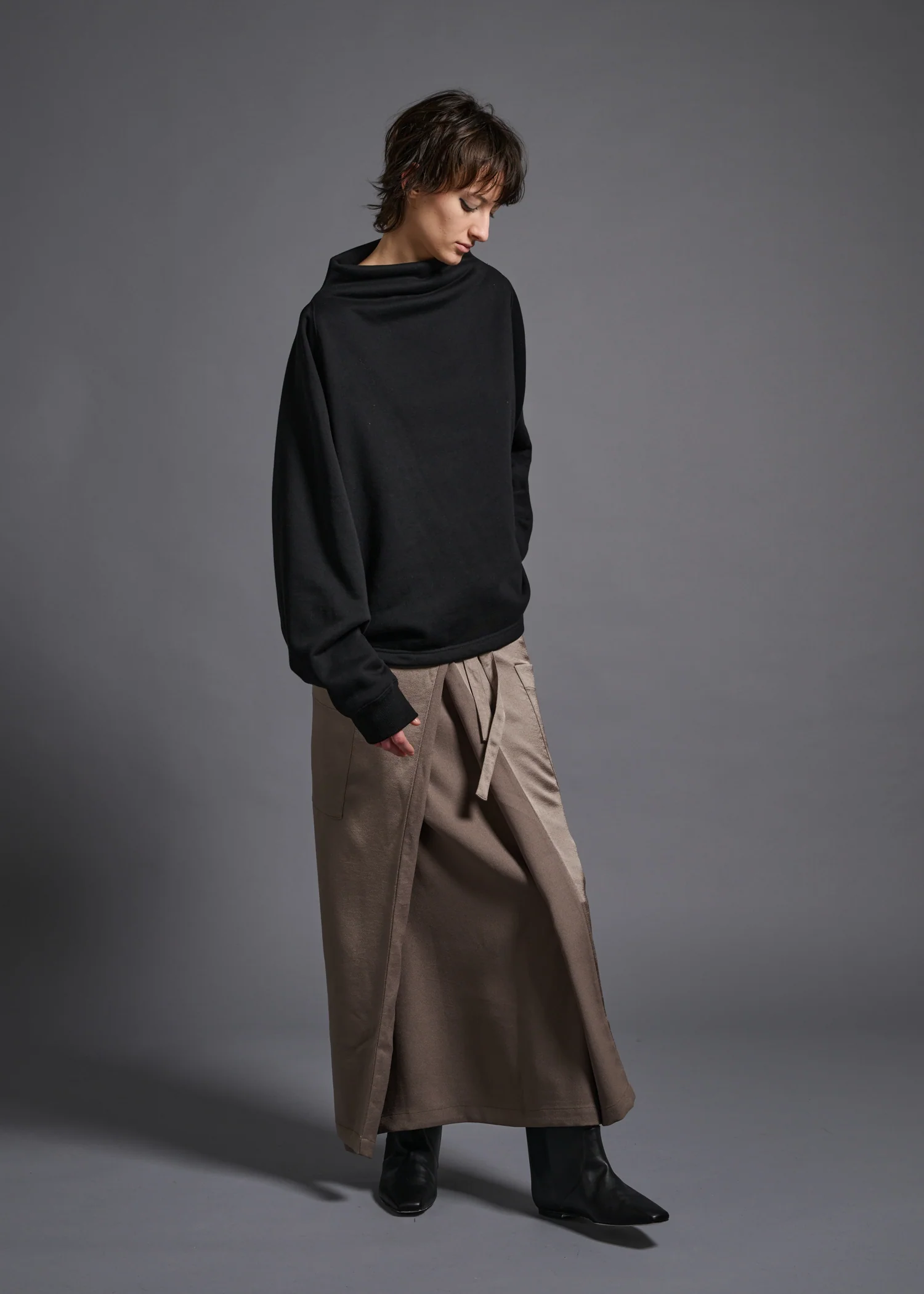53 MINA DOUBLE WRAP SKIRT / ECO SATIN - C13 - Image 22
