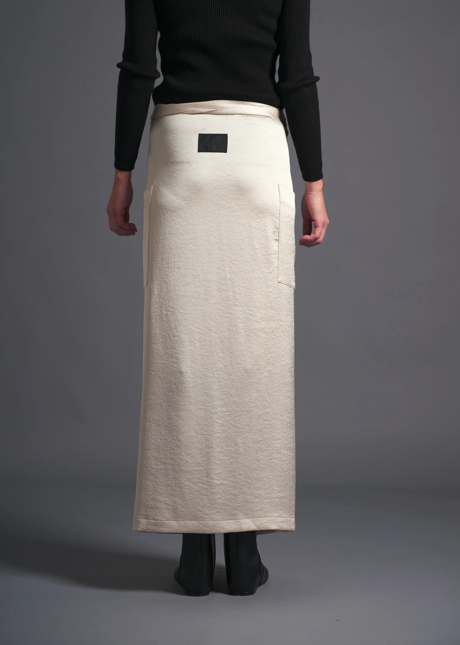 53 MINA DOUBLE WRAP SKIRT / ECO SATIN - C13 - Image 3