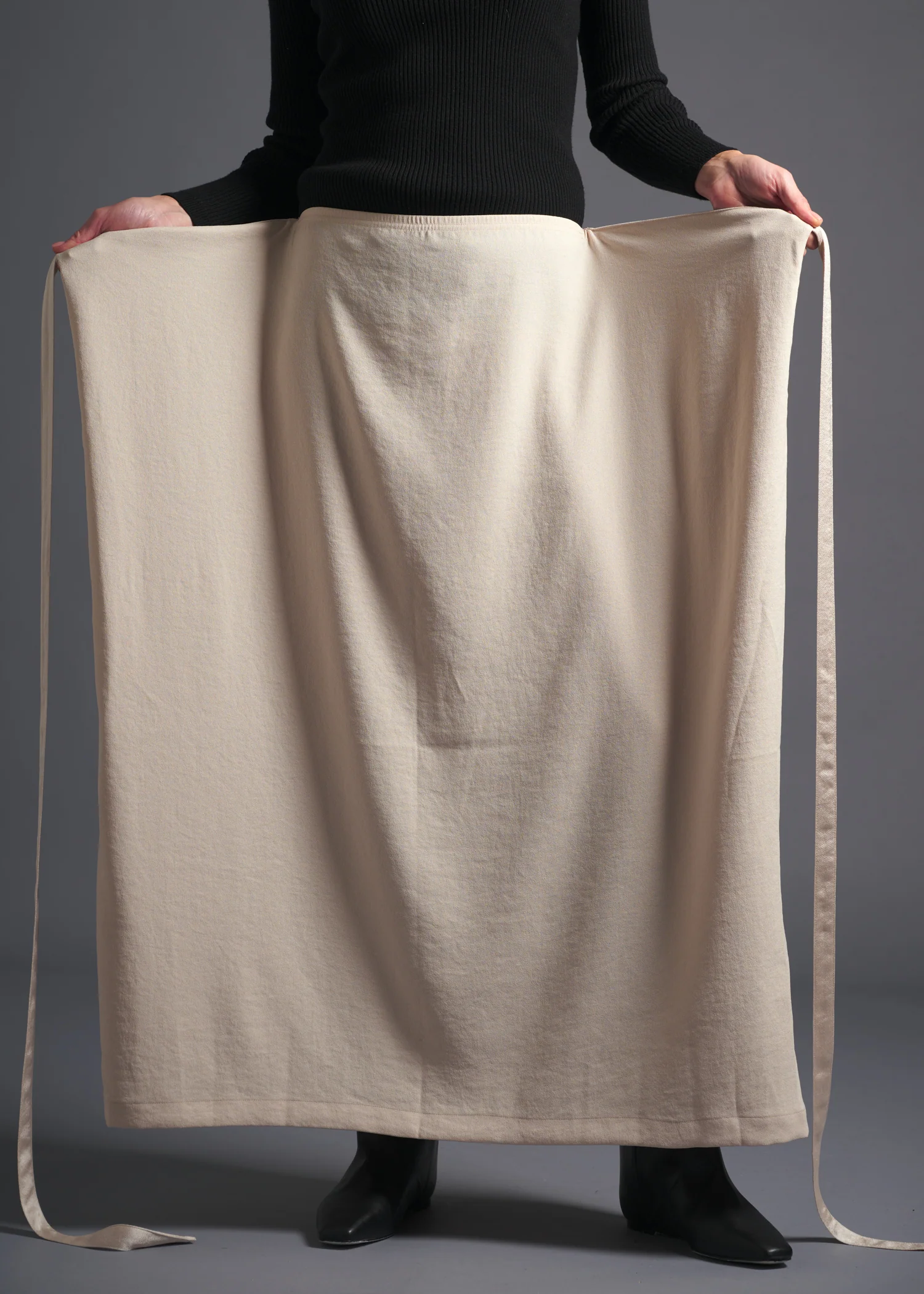 53 MINA DOUBLE WRAP SKIRT / ECO SATIN - C13 - Image 4