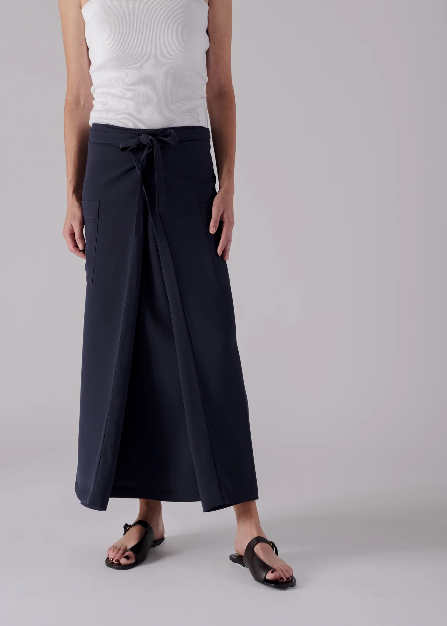 64 MINA DOUBLE WRAP SKIRT / GEORGETTE - C14 - Image 6