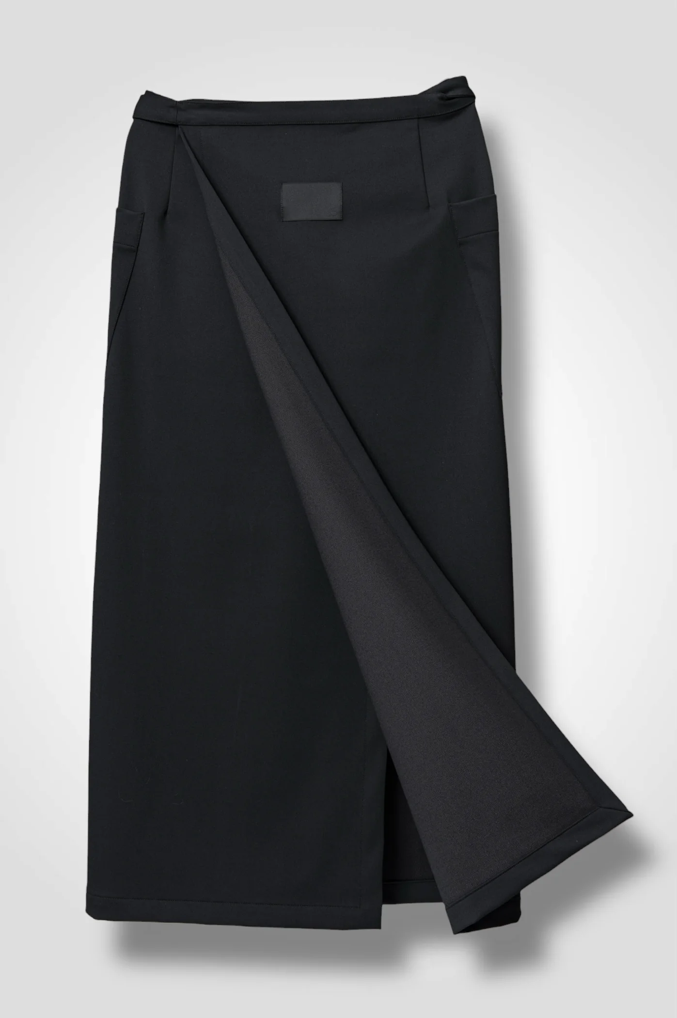 12 MIRANDA WRAP SKIRT / DOUBLE FACE SUITING - C13 - Image 11