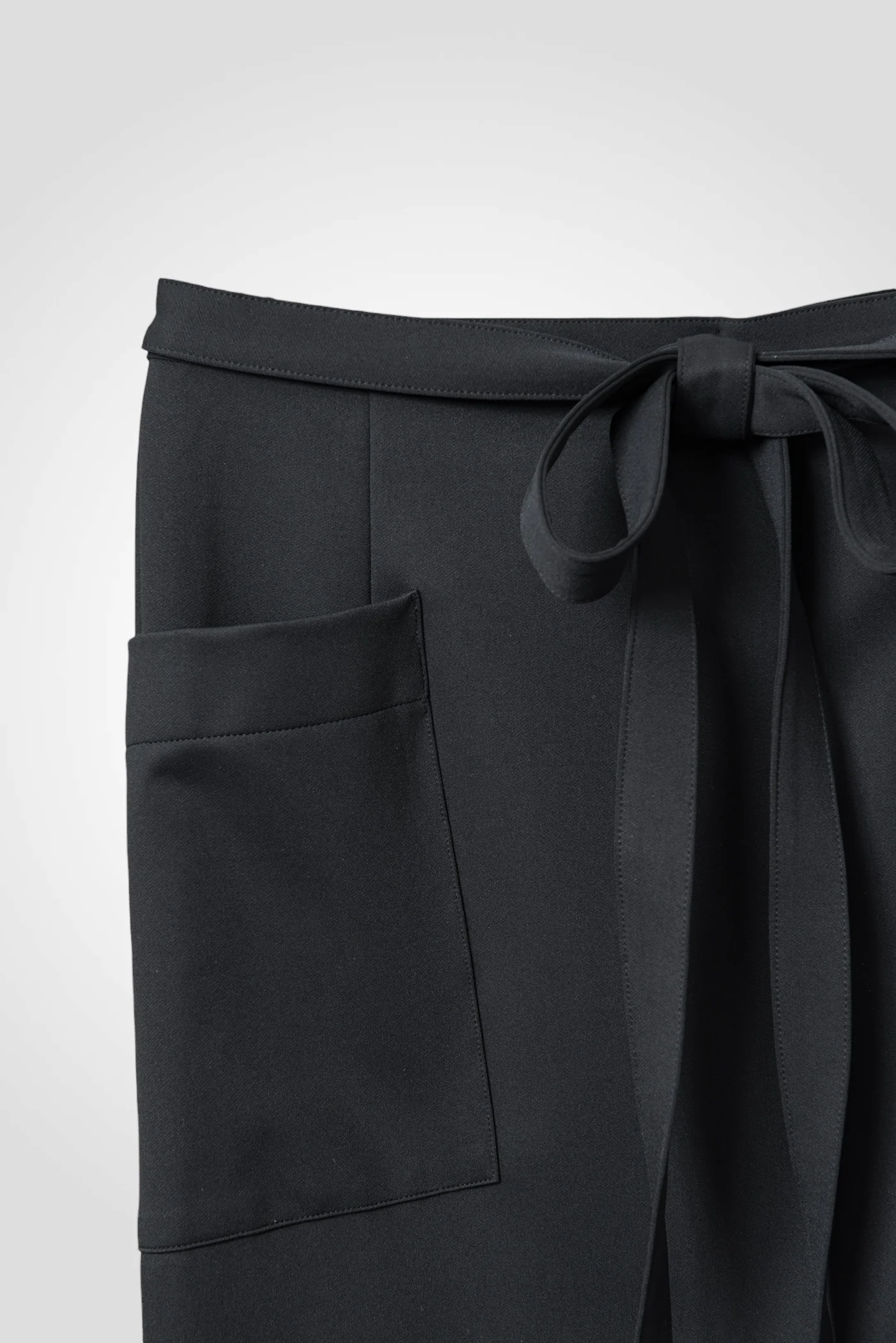12 MIRANDA WRAP SKIRT / DOUBLE FACE SUITING - C13 - Image 8