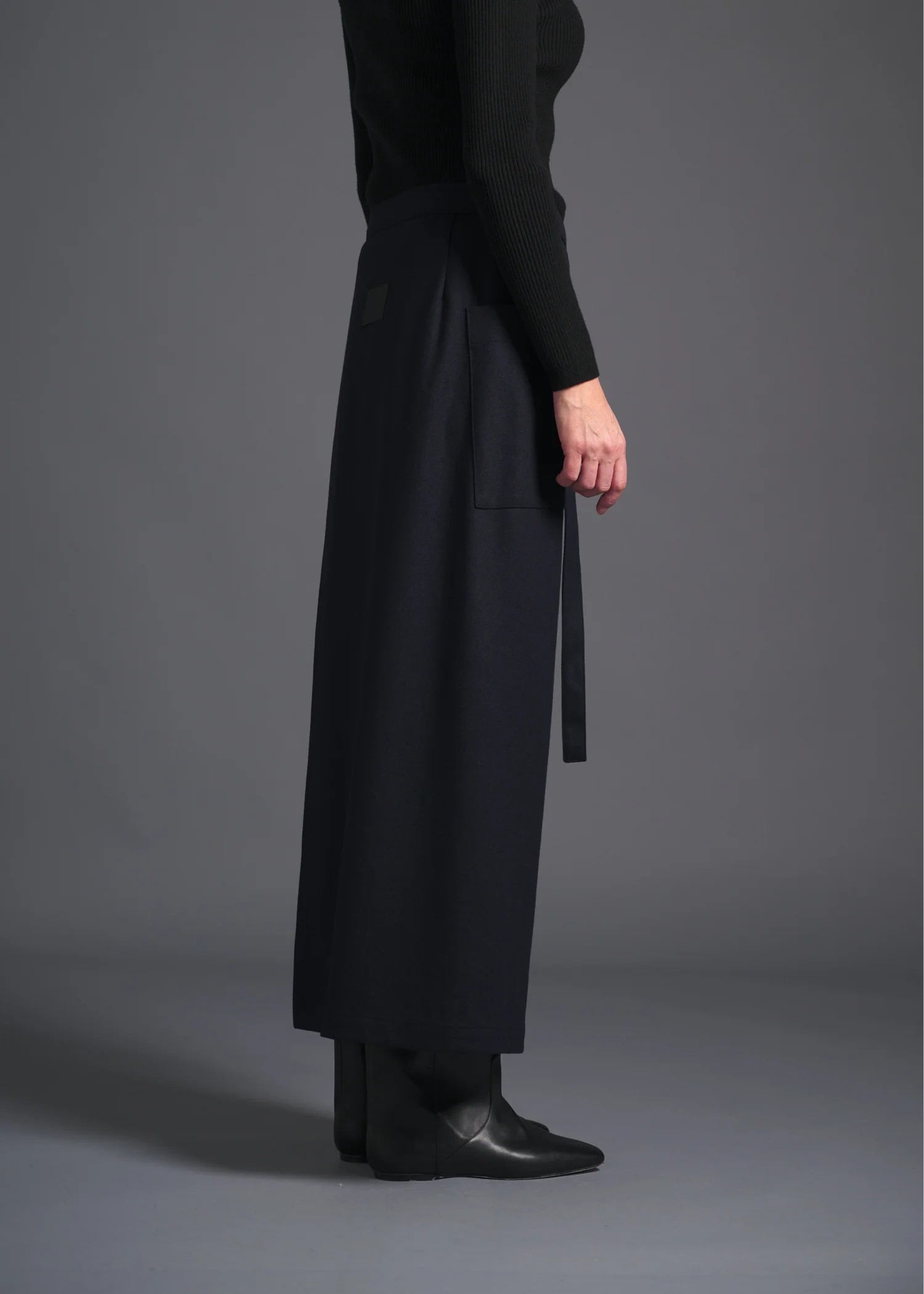24 MIRANDA WRAP SKIRT / SOFT FLANNEL JERSEY - C13 - Image 2