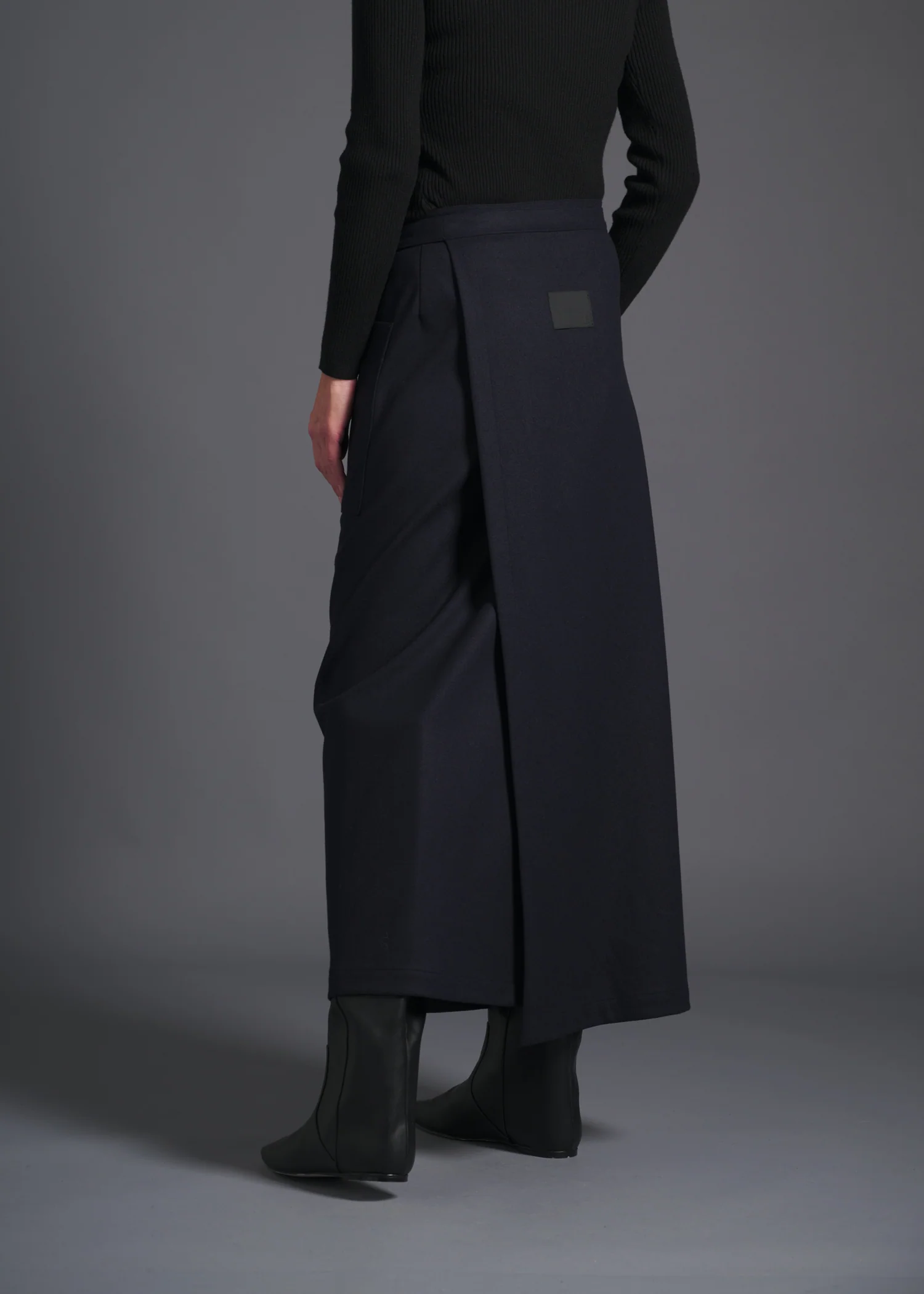 24 MIRANDA WRAP SKIRT / SOFT FLANNEL JERSEY - C13 - Image 3