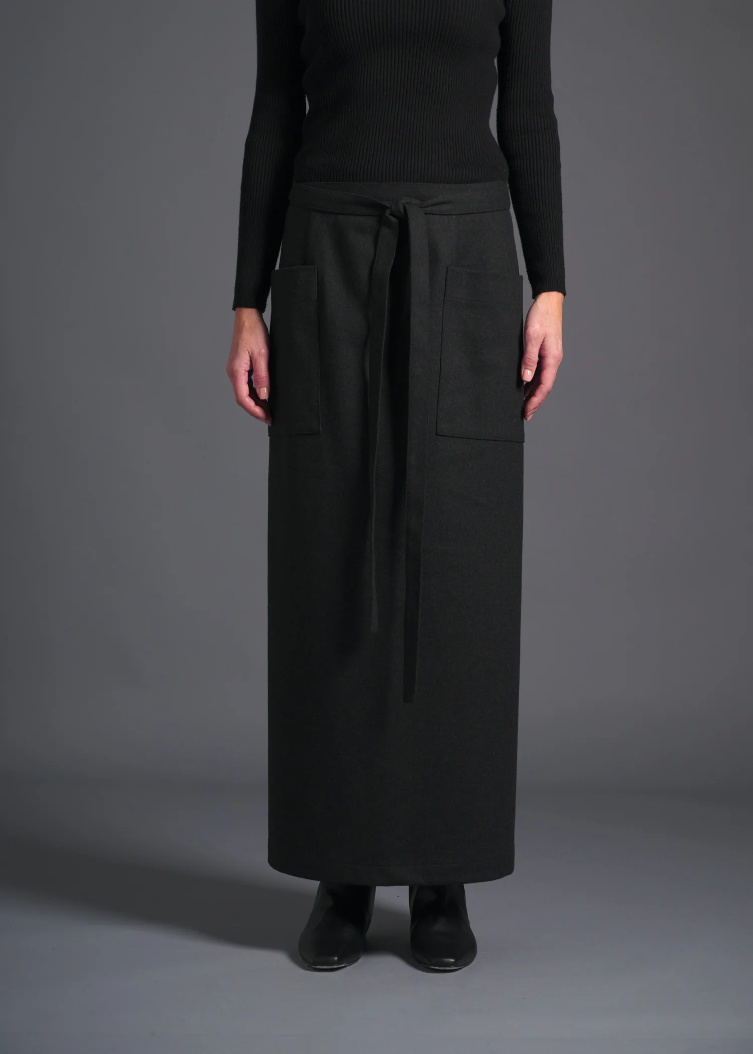 24 MIRANDA WRAP SKIRT / SOFT FLANNEL JERSEY - C13 - Image 5