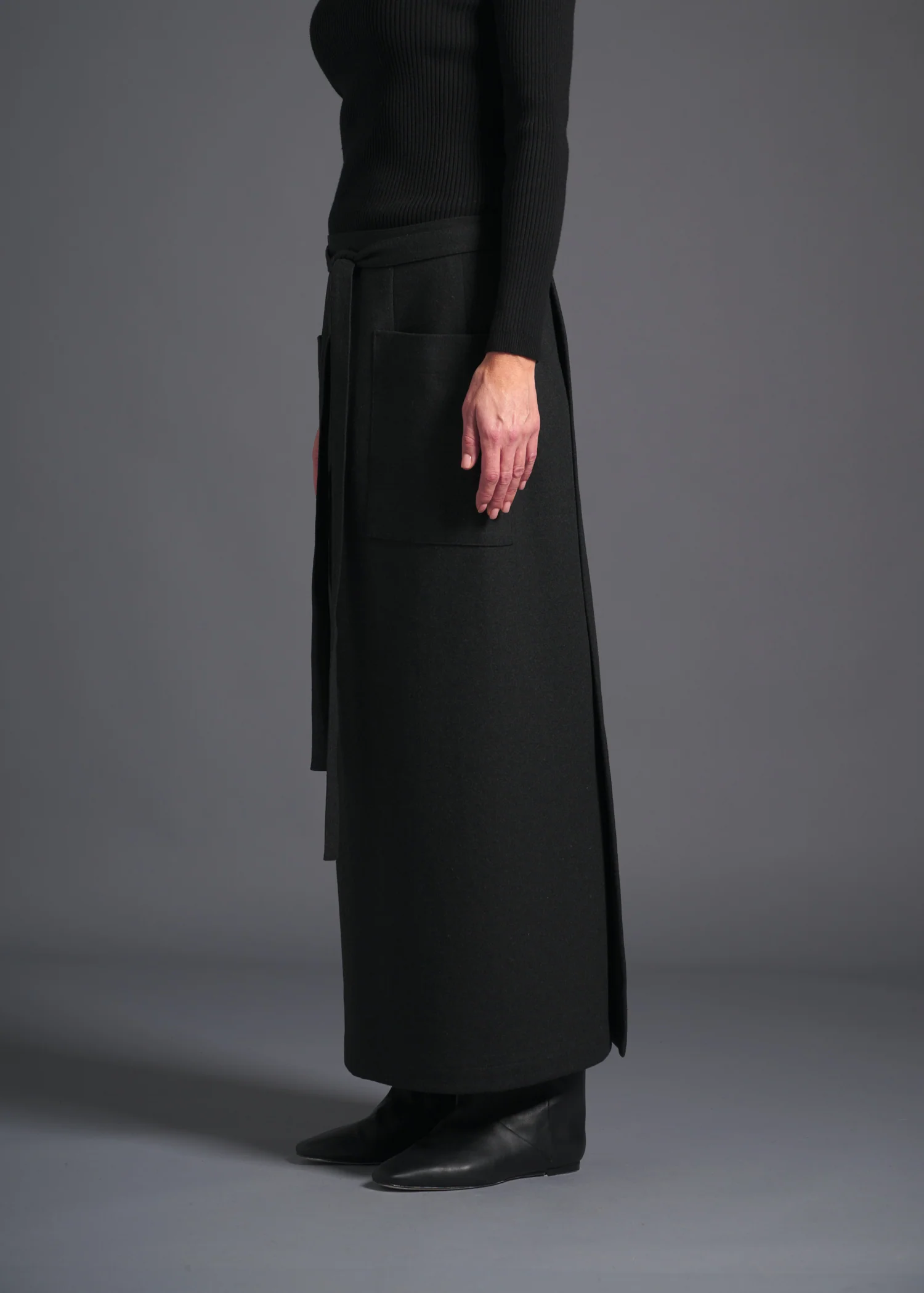 24 MIRANDA WRAP SKIRT / SOFT FLANNEL JERSEY - C13 - Image 6