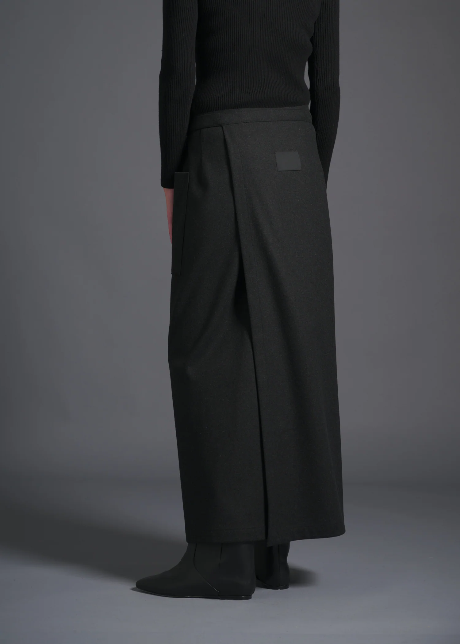 24 MIRANDA WRAP SKIRT / SOFT FLANNEL JERSEY - C13 - Image 7