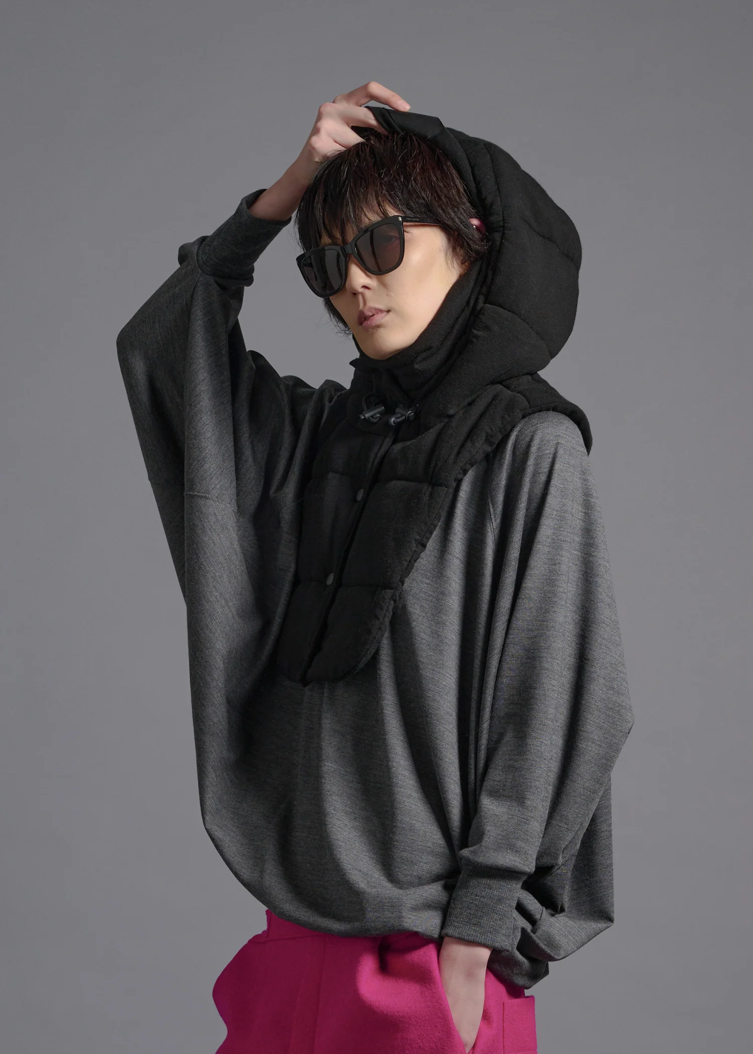 06 MOLLY HOOD / TENCEL CASHMERE PLAIN JERSEY - C13 - Image 8