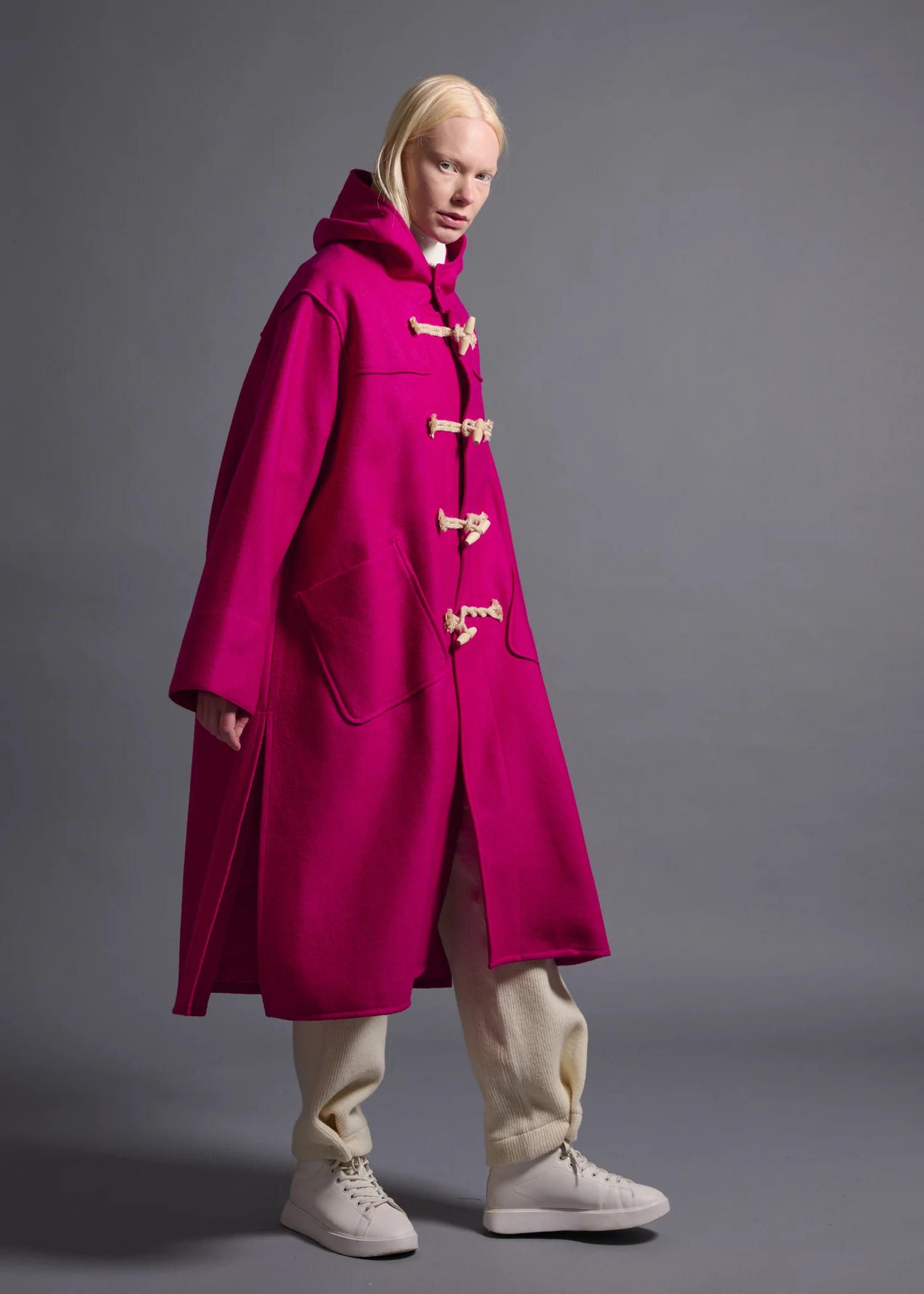 44 MONICA DUFFLE COAT / MANTECO BRETAGNA JERSEY - C13 - Image 4