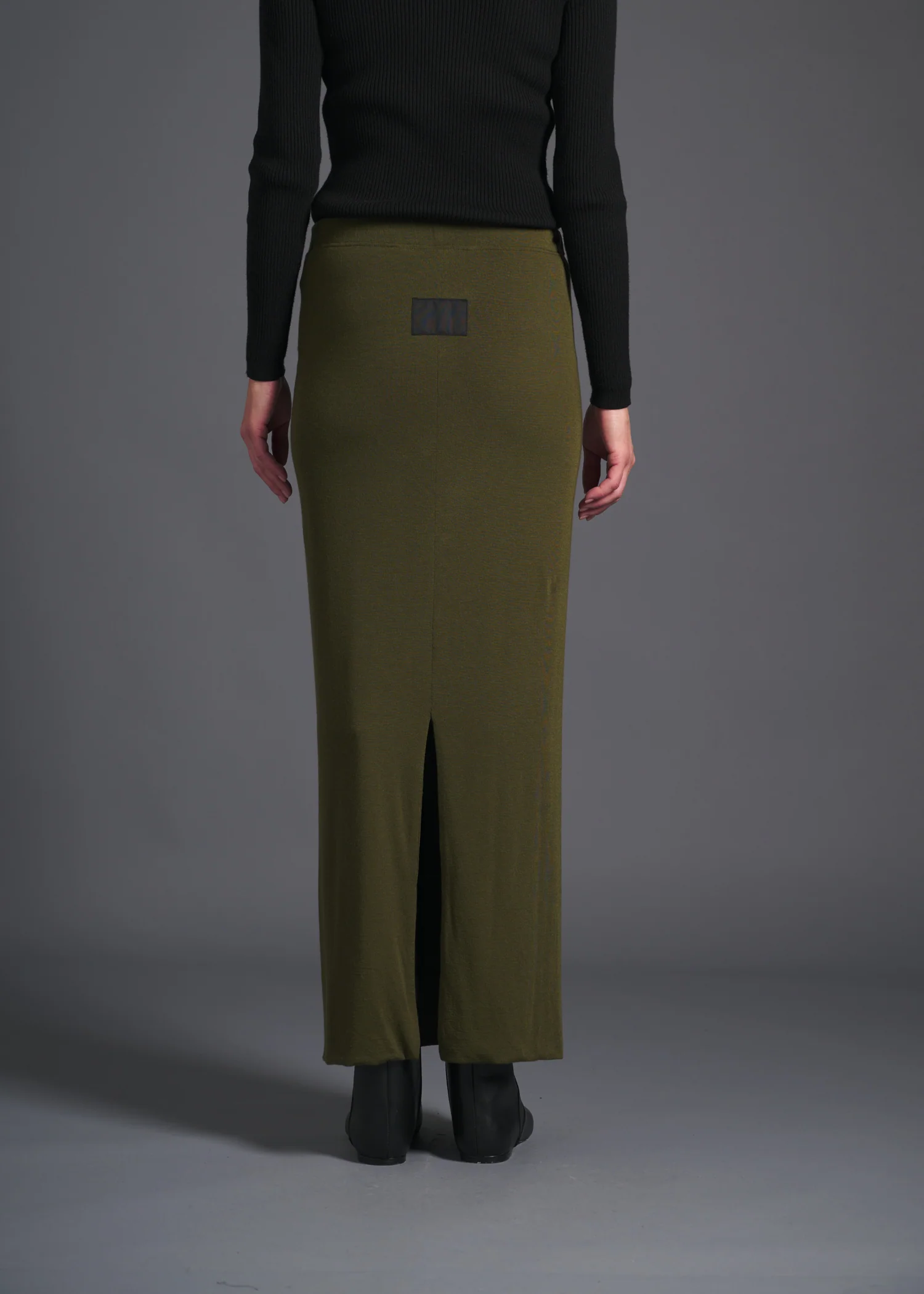 05 MONROE PENCIL SKIRT / TENCEL CASHMERE PLAIN JERSEY - C13 - Image 3