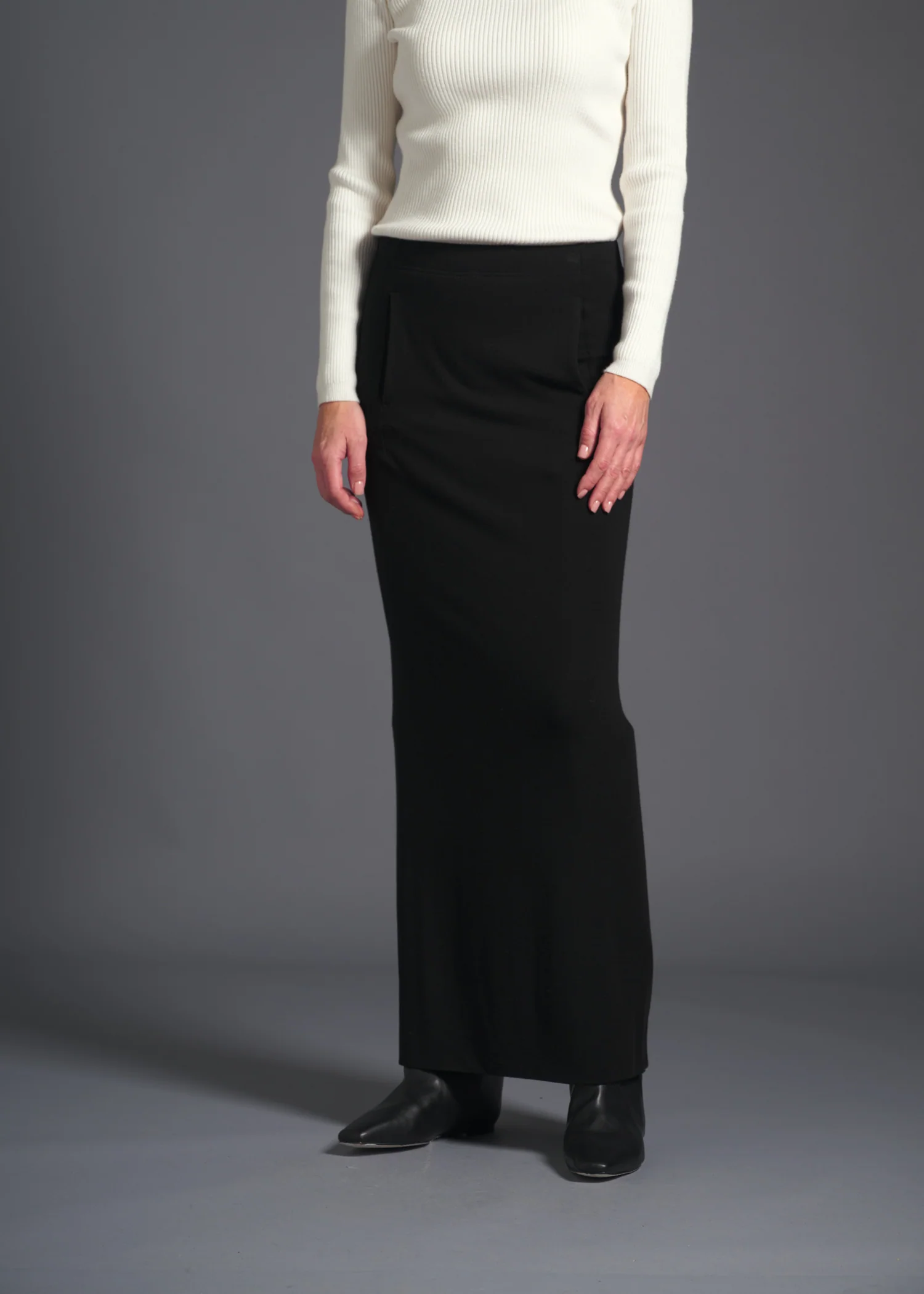 05 MONROE PENCIL SKIRT / TENCEL CASHMERE PLAIN JERSEY - C13 - Image 6