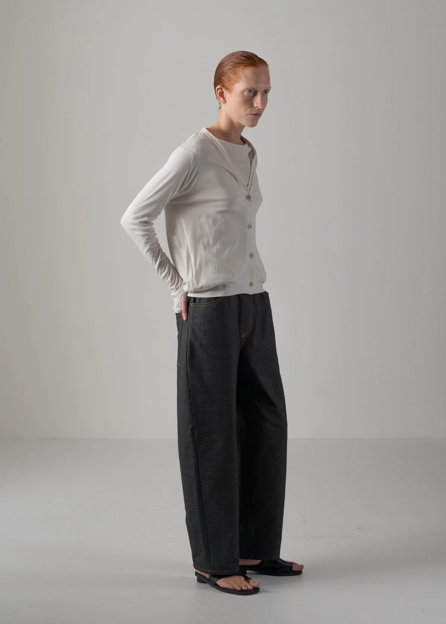 07 NADINE RAGLAN CARDIGAN / SUPER LIGHT COTTON JERSEY - C14 - Image 10