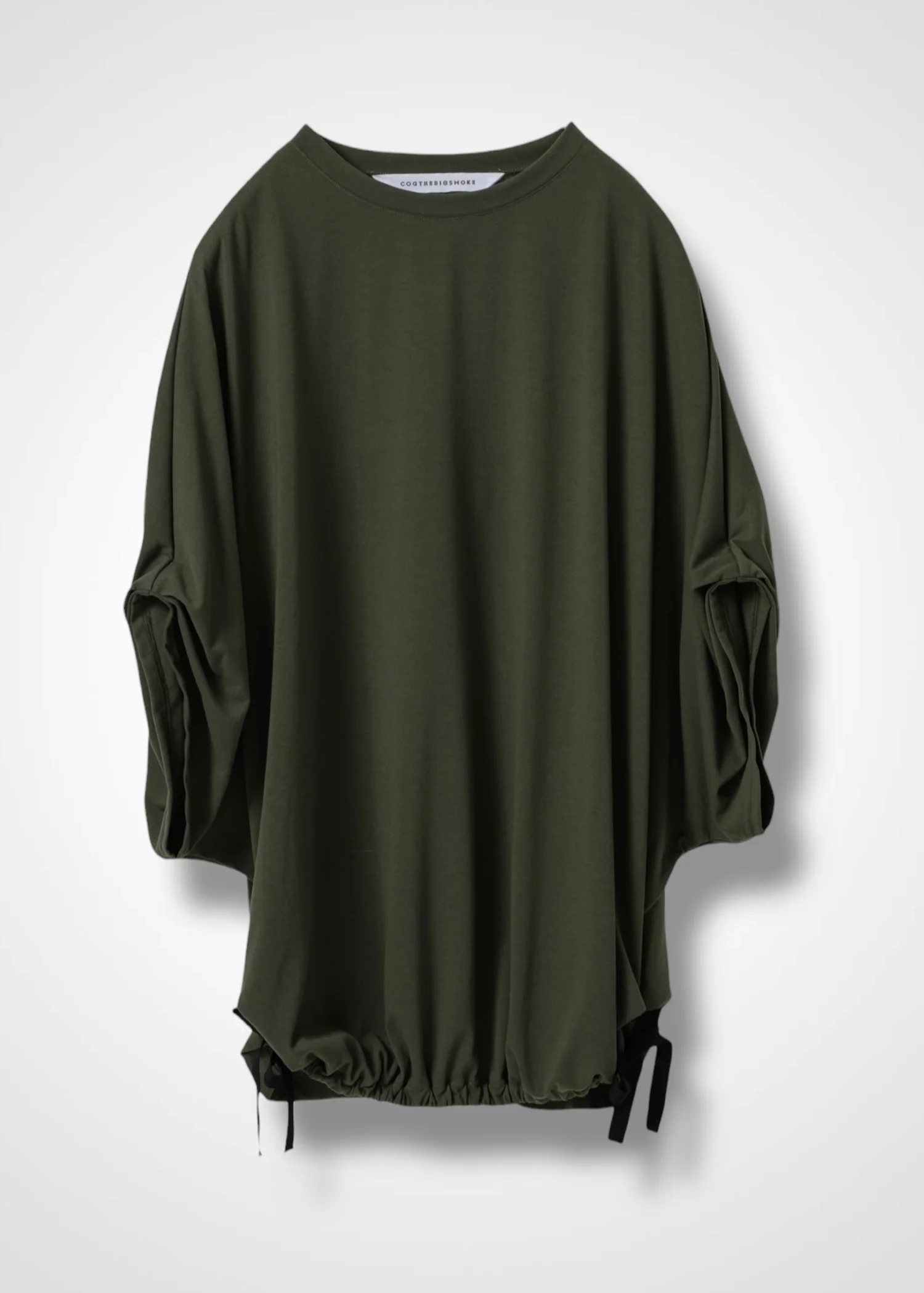 37 NARIAH TUCKED SLEEVE TOP / RECYCLED PE JERSEY - C14 - Image 20