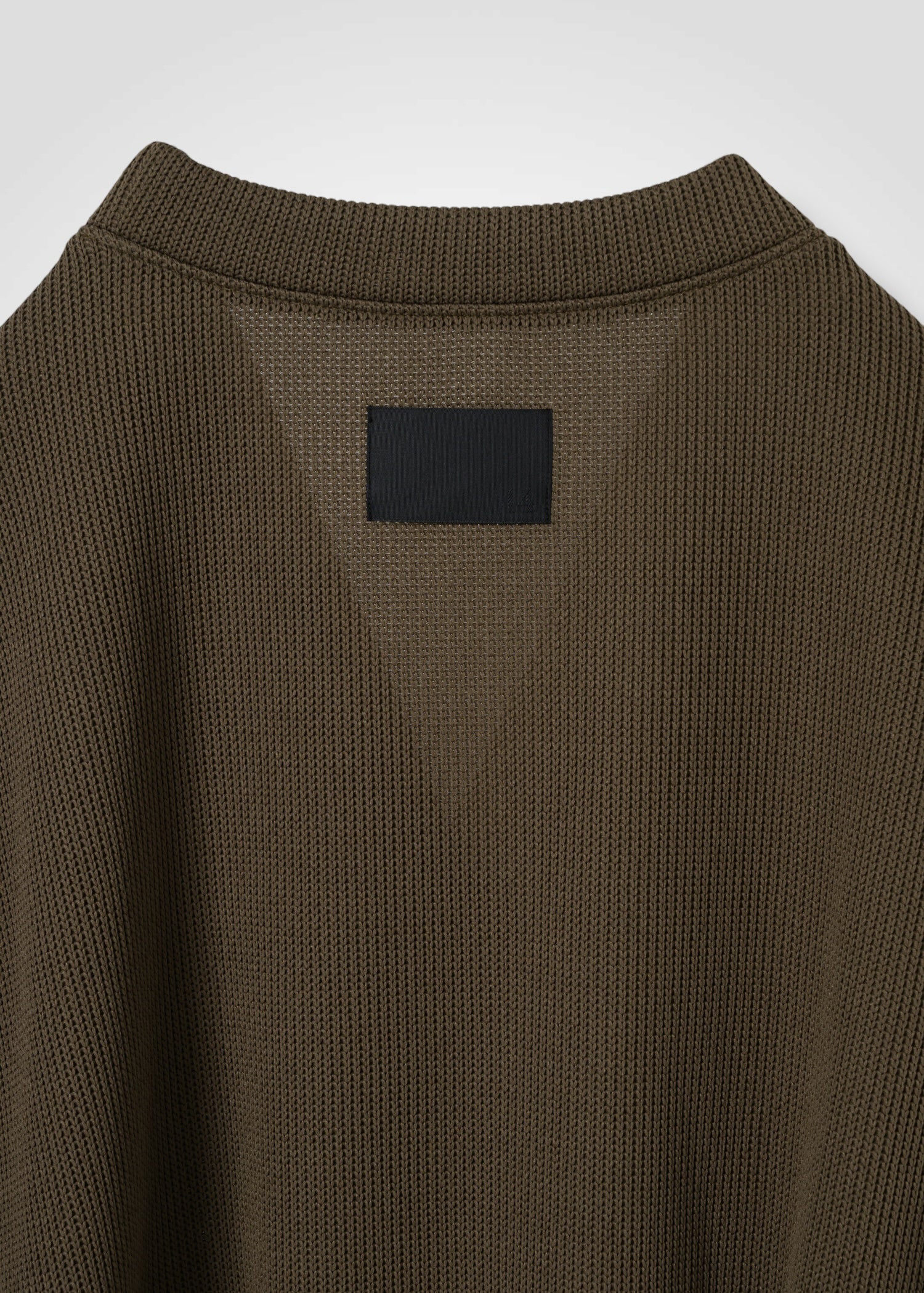25 NEELA PUFF SLEEVE CARDIGAN / HI-LO GAUGE KNIT-LIKE JERSEY - C14 - Image 15