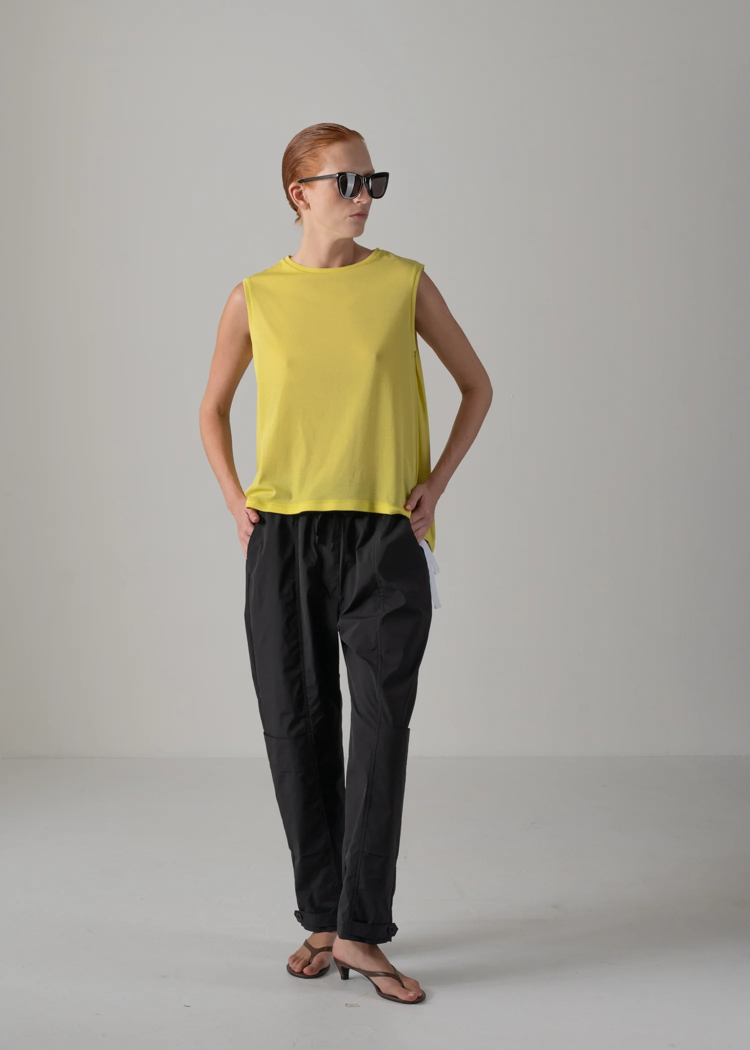 09 NELLY SLEEVELESS TOP / SUPER LIGHT COTTON JERSEY - C14 - Image 7