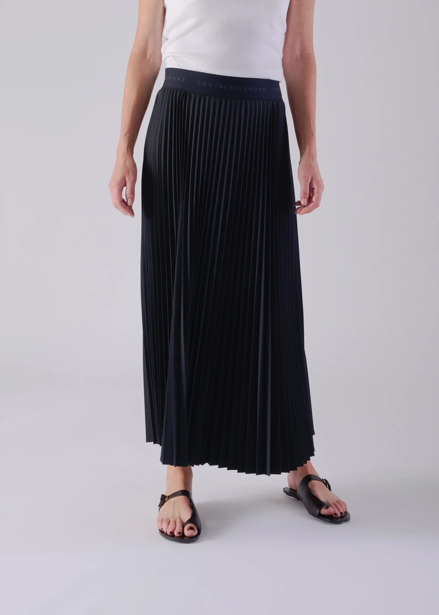 13 NESSA ACCORDION PLEATED SKIRT / OPAQUE TWILL - C14 - Image 11