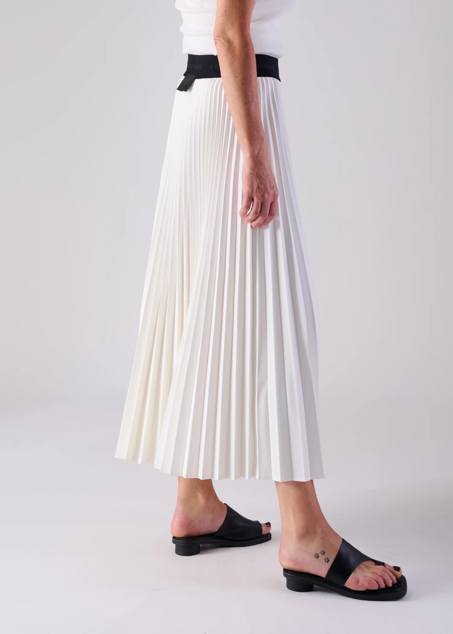 13 NESSA ACCORDION PLEATED SKIRT / OPAQUE TWILL - C14 - Image 2