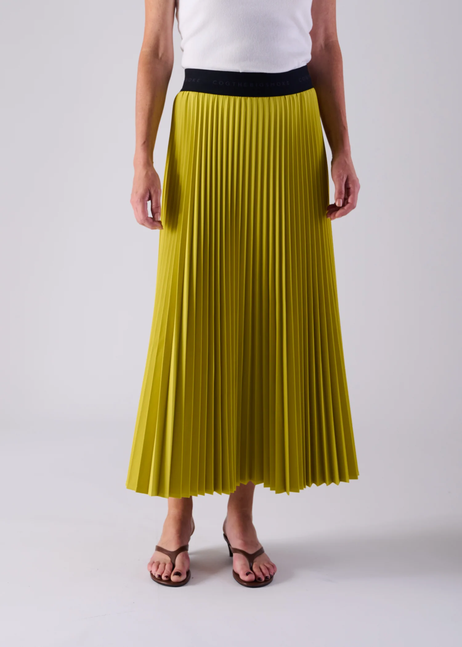 13 NESSA ACCORDION PLEATED SKIRT / OPAQUE TWILL - C14 - Image 6