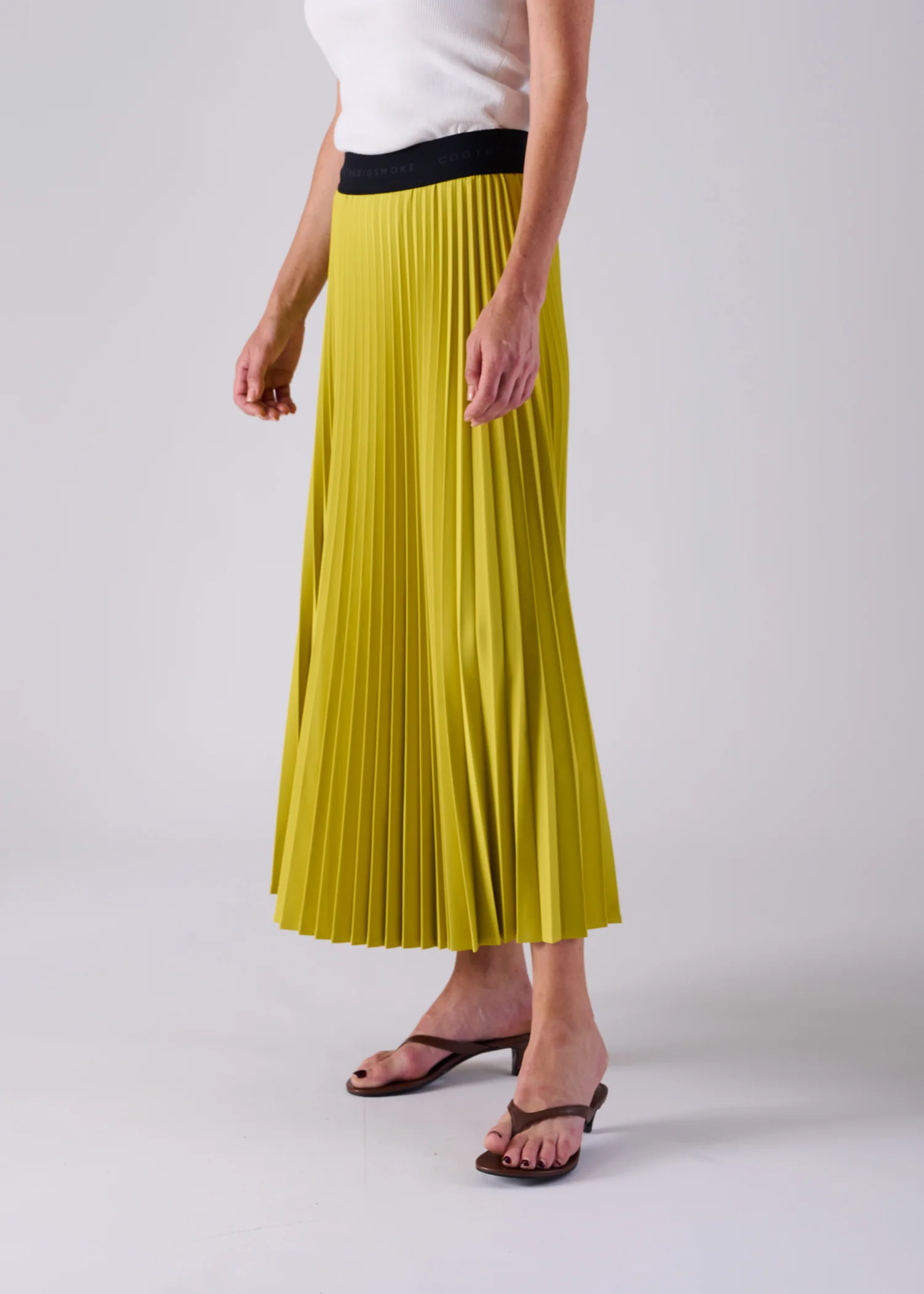 13 NESSA ACCORDION PLEATED SKIRT / OPAQUE TWILL - C14 - Image 7