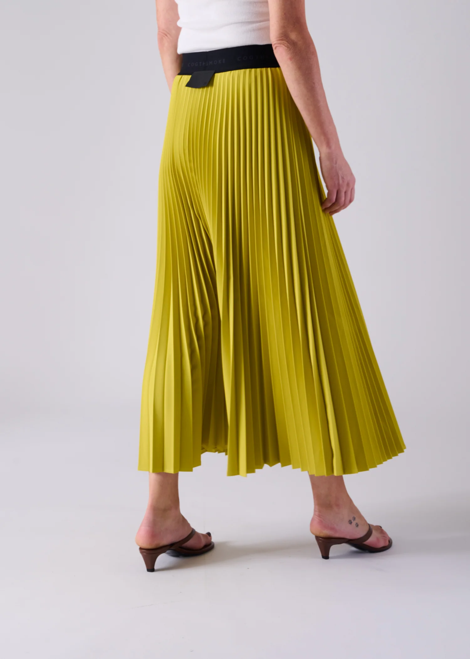13 NESSA ACCORDION PLEATED SKIRT / OPAQUE TWILL - C14 - Image 8