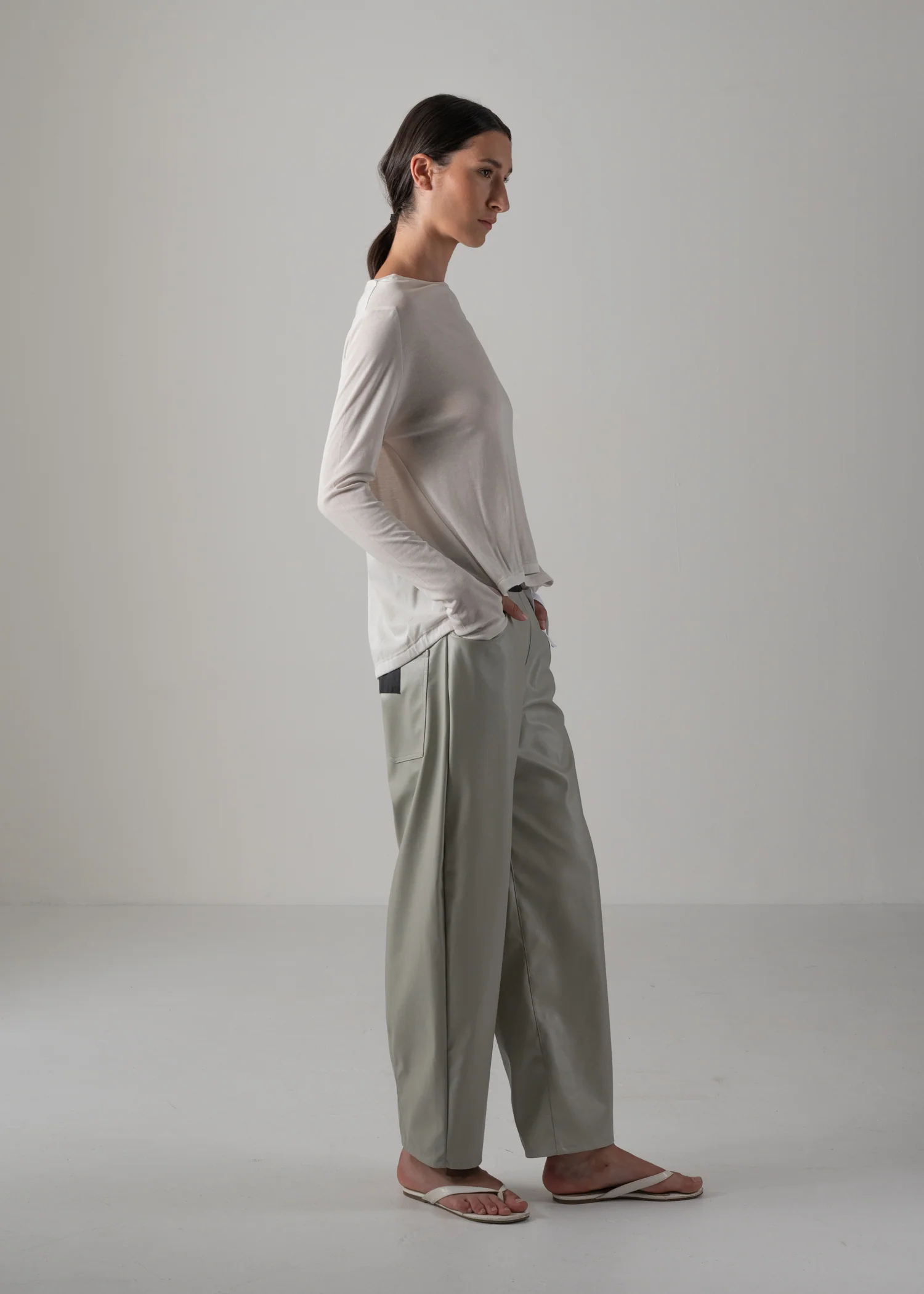 08 NIKA LONG SLEEVE TOP / SUPER LIGHT COTTON JERSEY - C14 - Image 2