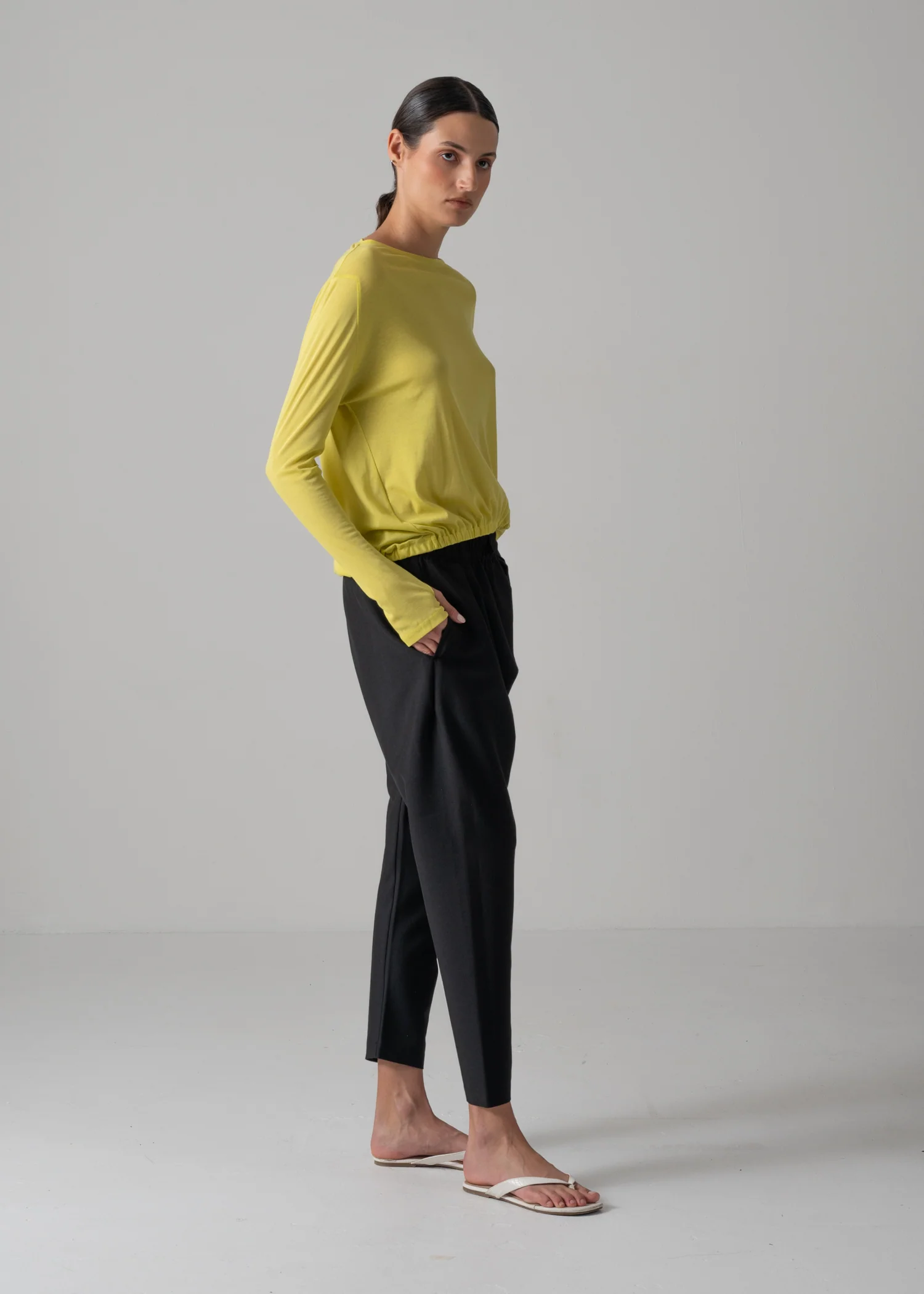 08 NIKA LONG SLEEVE TOP / SUPER LIGHT COTTON JERSEY - C14 - Image 5