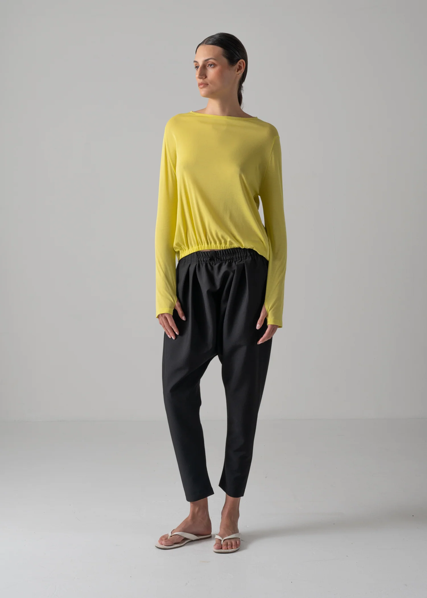 08 NIKA LONG SLEEVE TOP / SUPER LIGHT COTTON JERSEY - C14 - Image 6