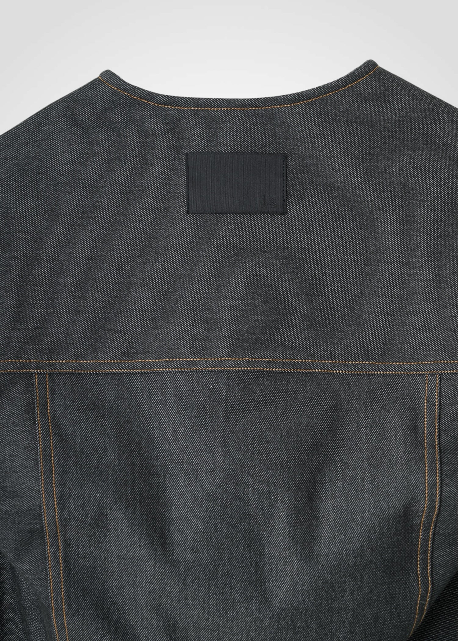 16 NIKKI COLLARLESS JACKET / HYPER DENIM JERSEY - C14 - Image 11