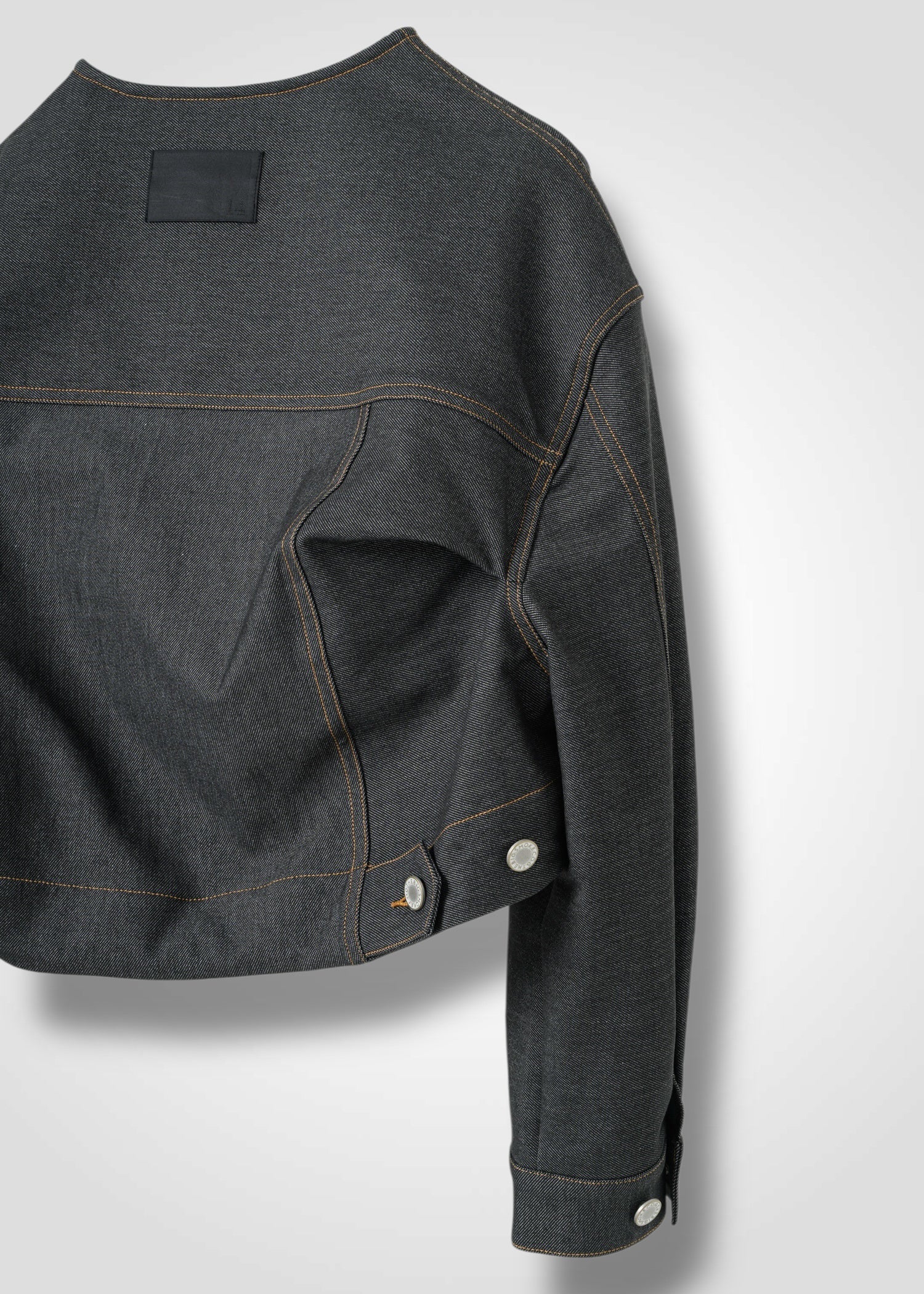 16 NIKKI COLLARLESS JACKET / HYPER DENIM JERSEY - C14 - Image 12
