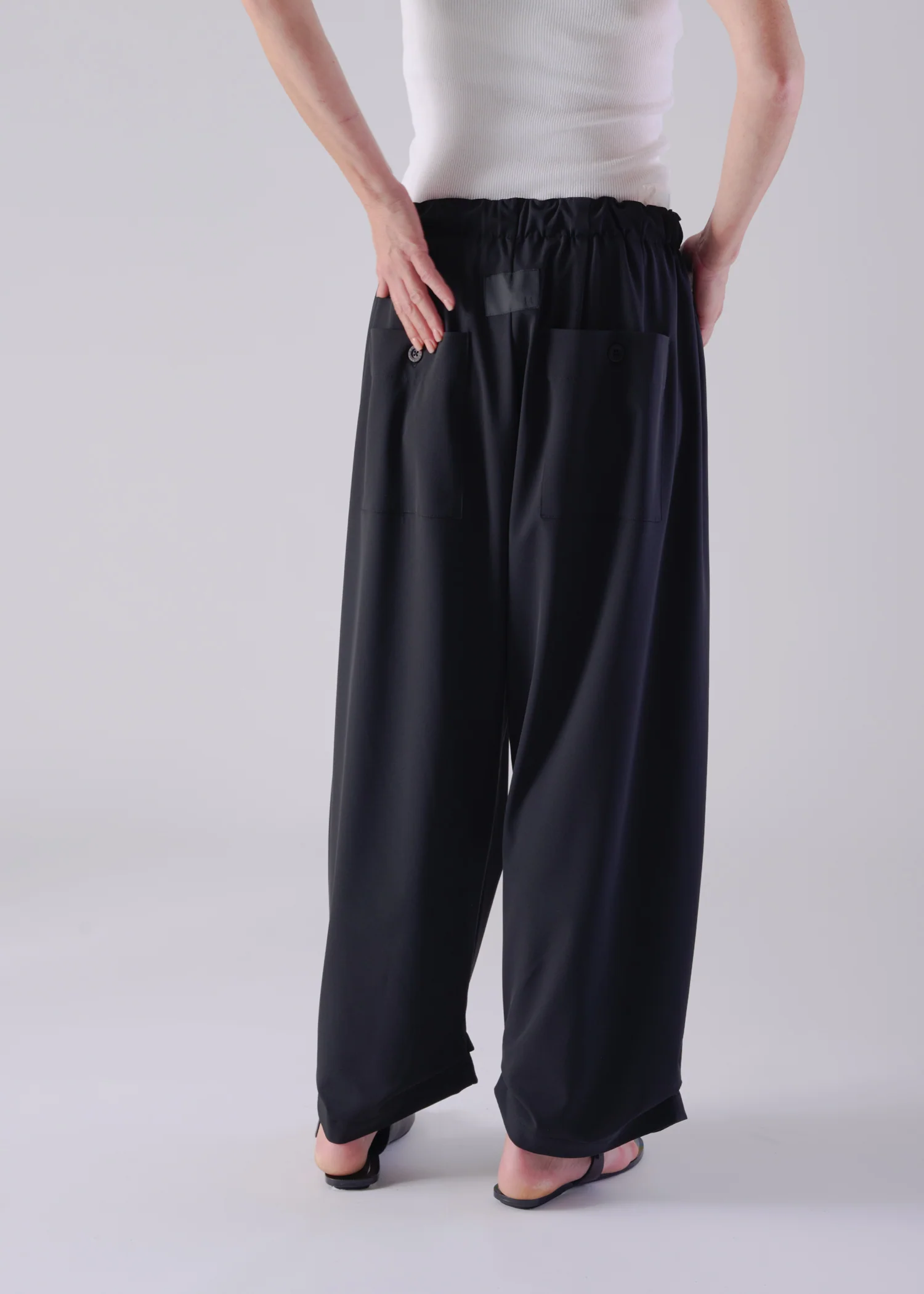 12 NIRVANA TUCKED HEM TROUSERS / OPAQUE TWILL - C14 - Image 13
