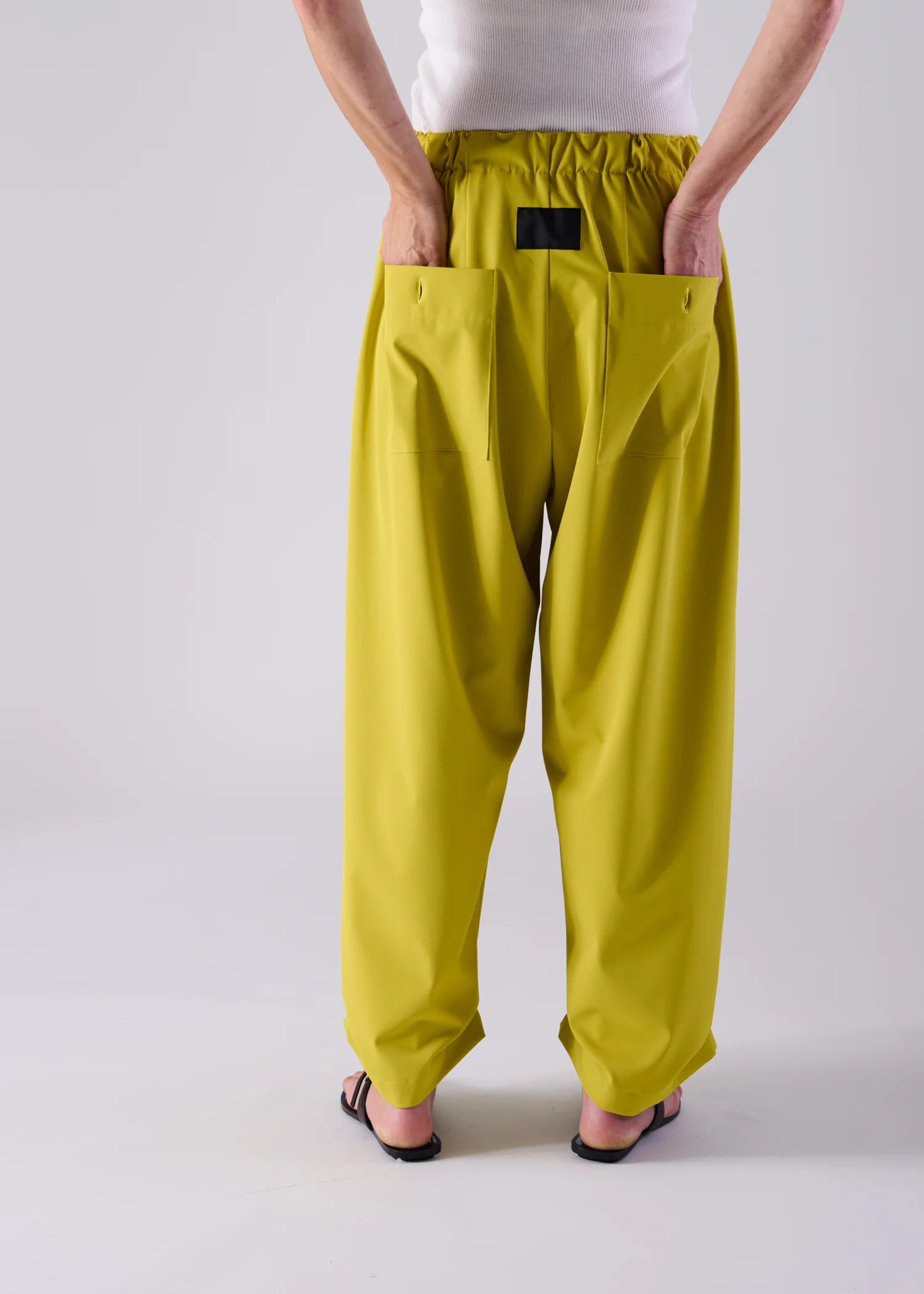 12 NIRVANA TUCKED HEM TROUSERS / OPAQUE TWILL - C14 - Image 3