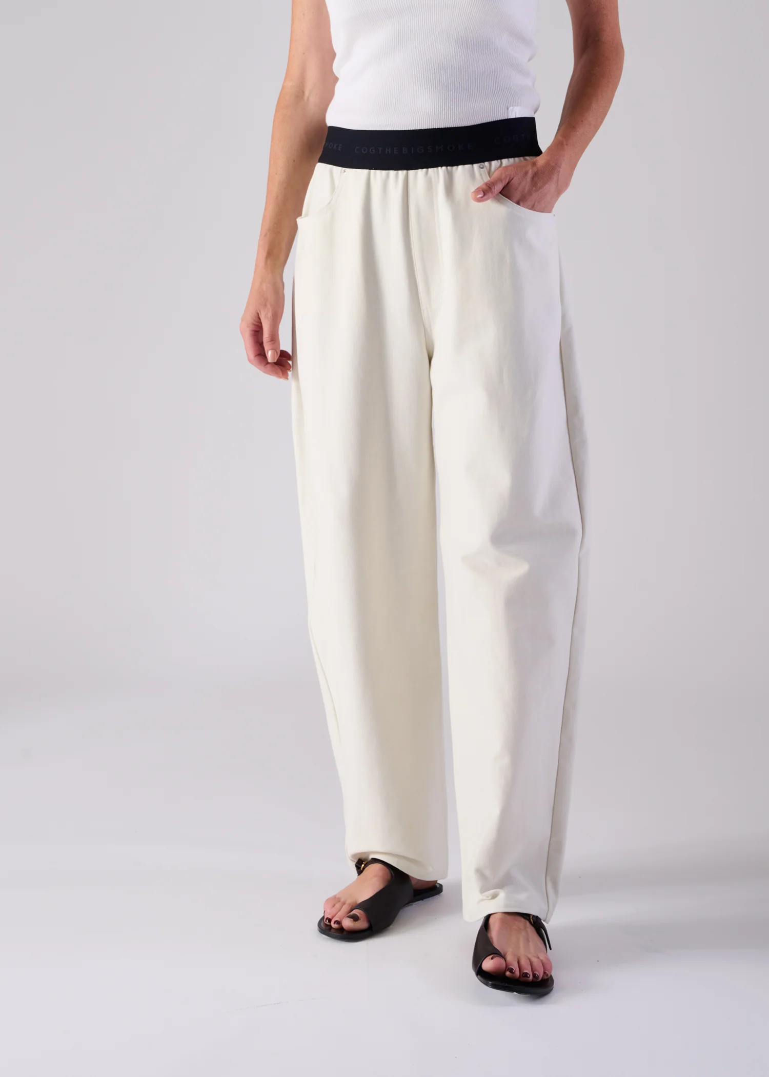 17 NOEL BARREL TROUSERS / HYPER DENIM JERSEY - C14 - Image 6