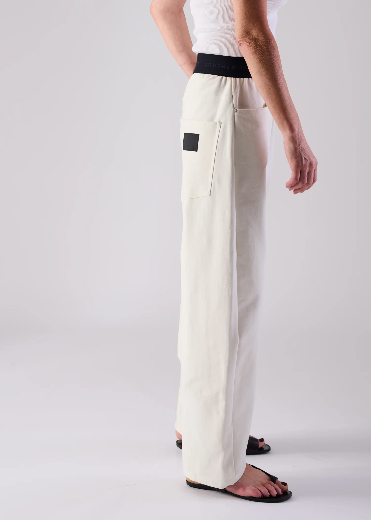 17 NOEL BARREL TROUSERS / HYPER DENIM JERSEY - C14 - Image 7