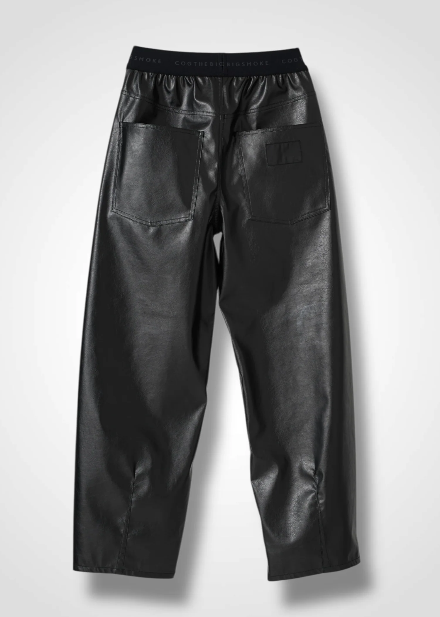 27 NOEL BARREL TROUSERS / VEGAN LEATHER - C14 - Image 12