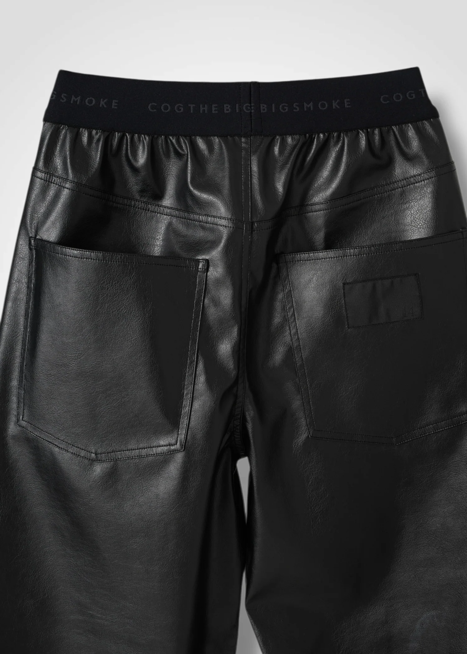 27 NOEL BARREL TROUSERS / VEGAN LEATHER - C14 - Image 13