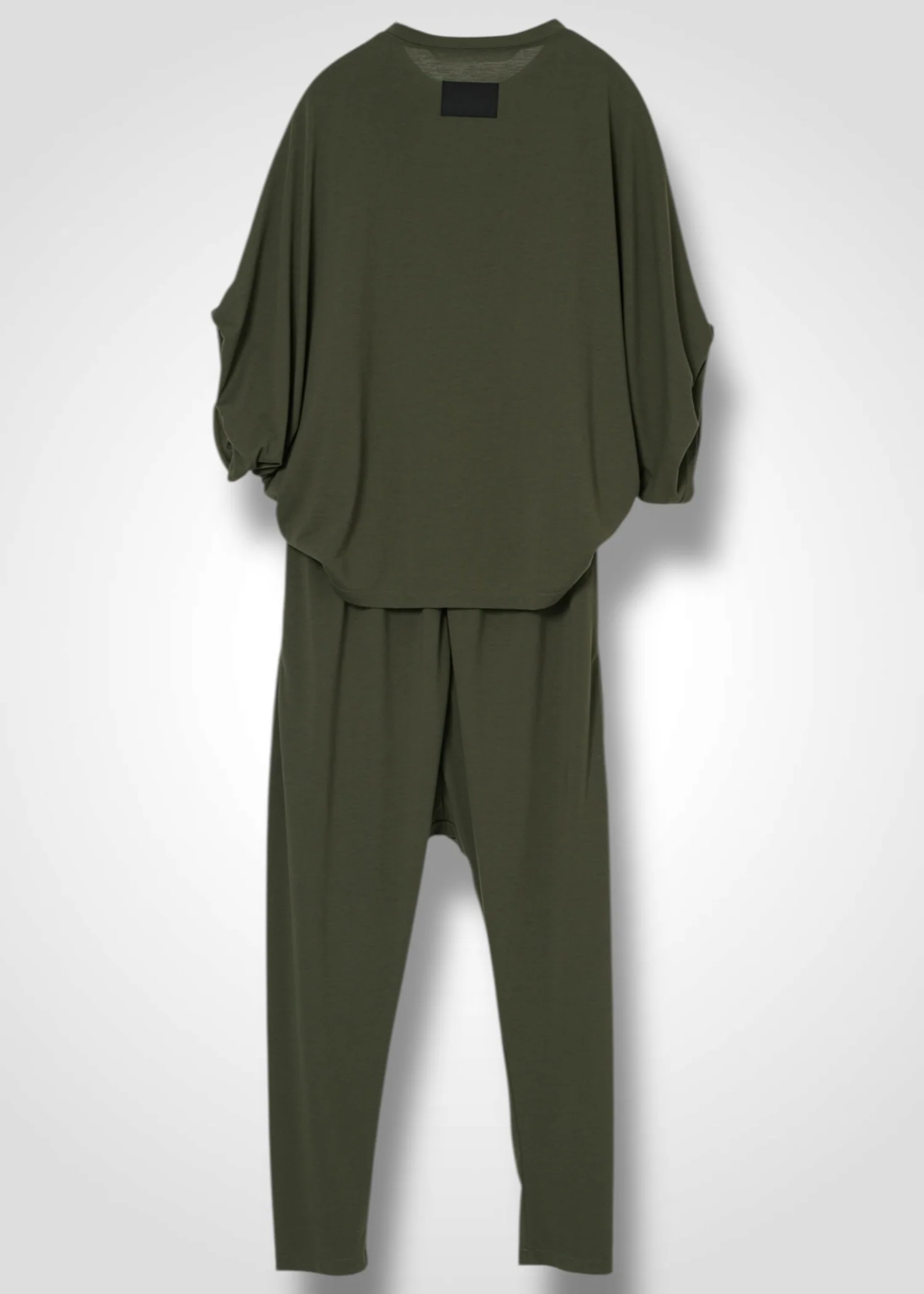 38 NUBIA TUCKED SLEEVE JUMPSUIT / RECYCLED PE JERSEY - C14 - Image 14